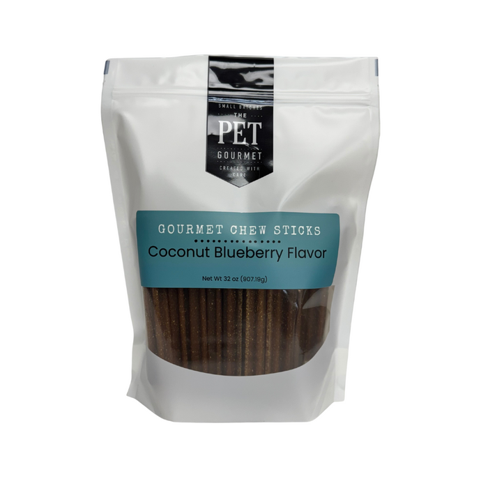 Coconut Blueberry Dog Chew Sticks – 2 lb Bag