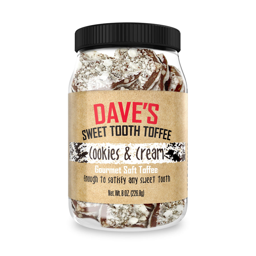 Cookies & Cream Chocolate Toffee — product and serving view