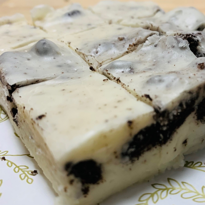Gluten Free Cookies and Cream Fudge product photograph from Meems Fudge Shoppe