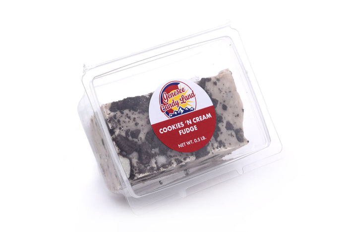 Cookies n' Cream Fudge product photograph from Genesee Candy Land