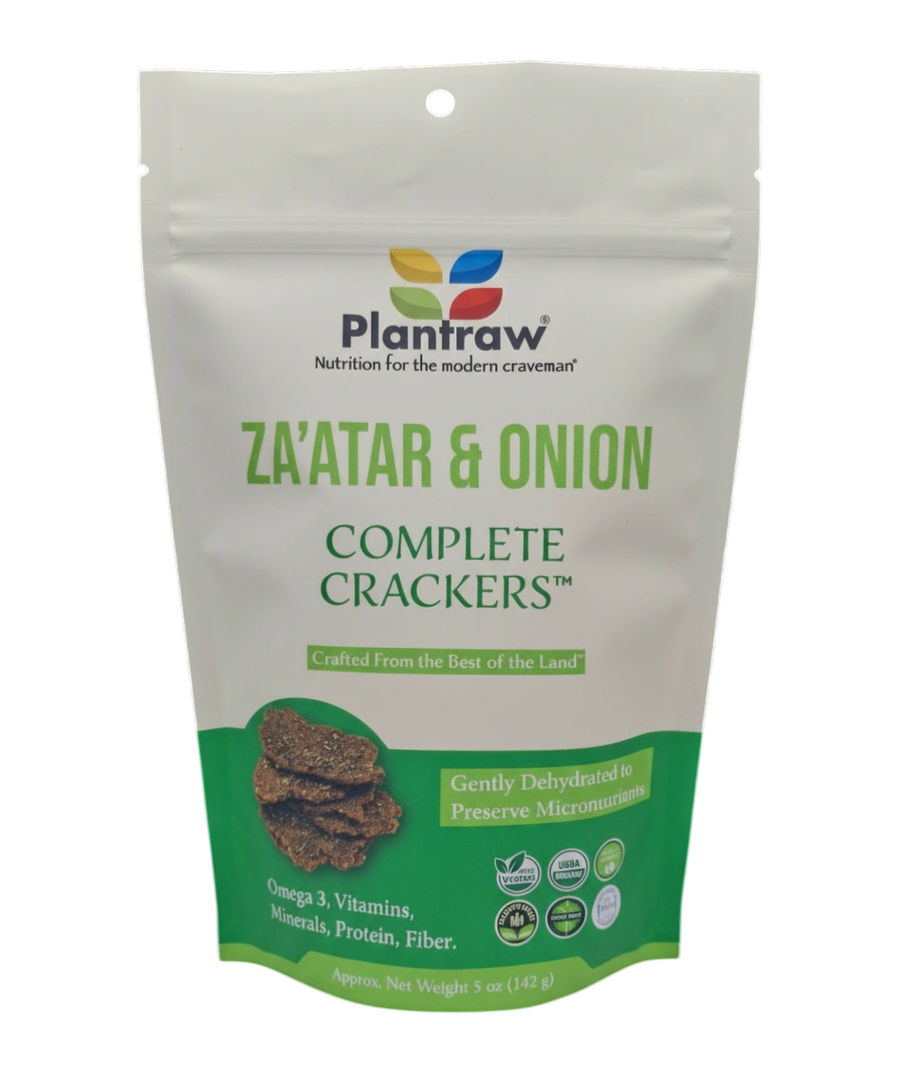 Complete Crackers - ZA'ATAR & ONION (5.1oz): Gluten-Free, Dehydrated - product image 1