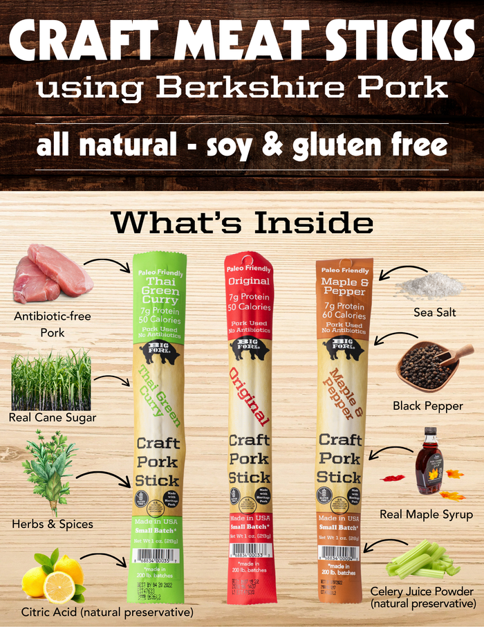 Craft Pork Snack Stick Sampler (3 sticks total) - product image 1