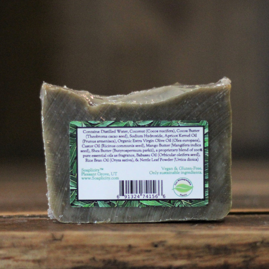 Just Breathe Soap Bar with Cornmint, Tea Tree, & Eucalyptus