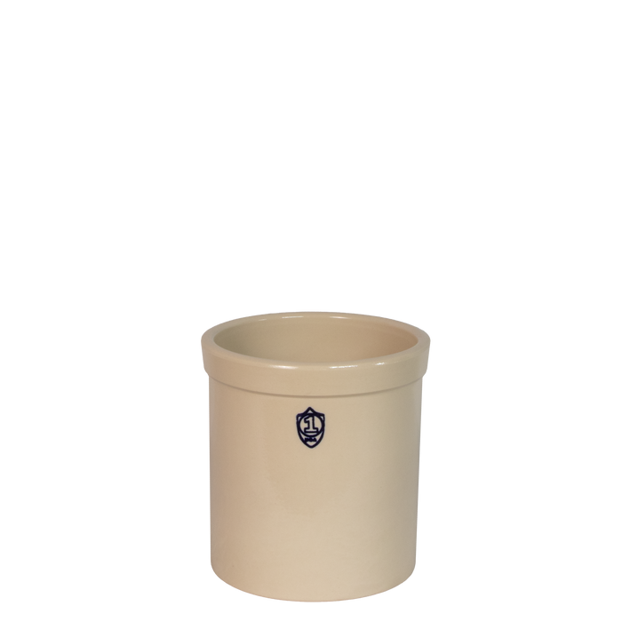 Bristol off-white 1-gallon stoneware preserving crock