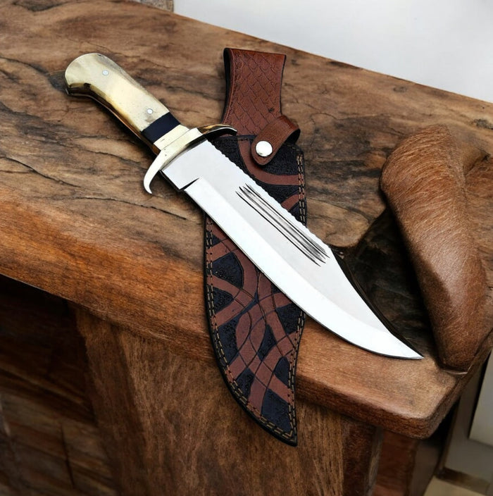 Custom Handmade David Bowie Knife – J2 Steel Blade & Camel Bone Handle