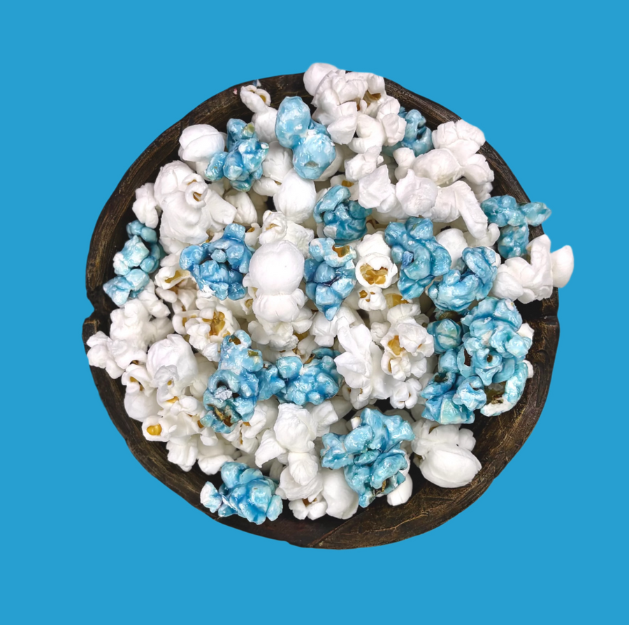 Light Blue Team Color Sweet & Salty Popcorn — gourmet popcorn product image