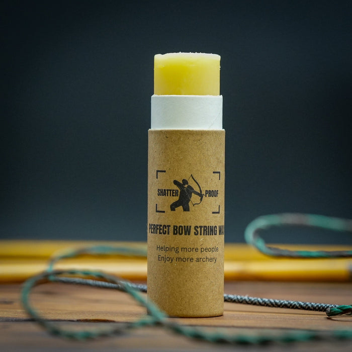 Sticky Perfect Bowstring Wax — open push-up wax tube