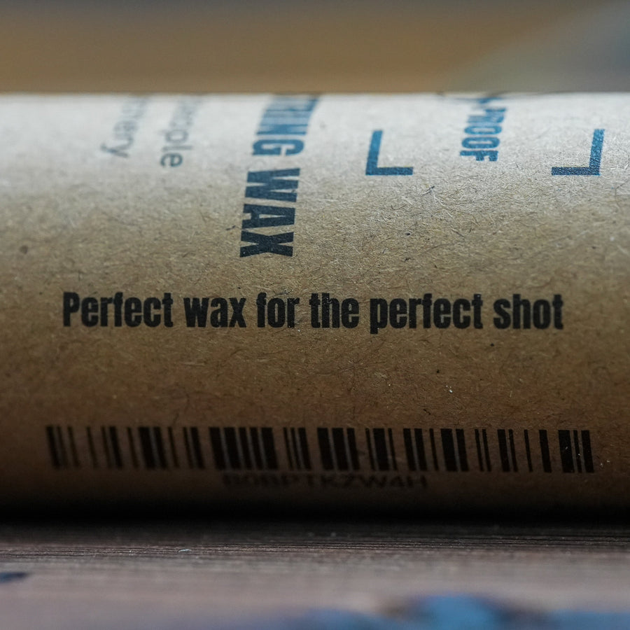 Sticky Perfect Bowstring Wax — wax tube label and barcode