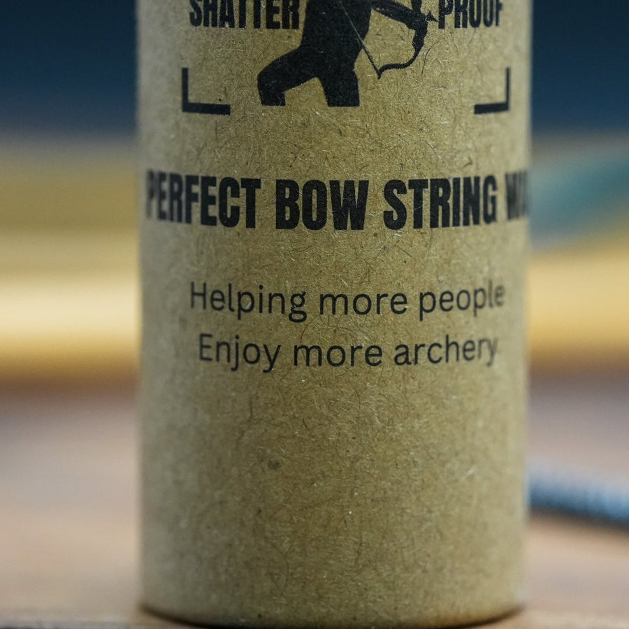 Sticky Perfect Bowstring Wax — tube label close-up