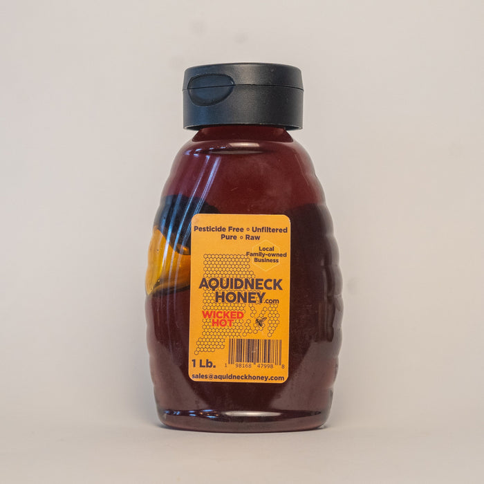 Wicked Hot ghost pepper honey bottle