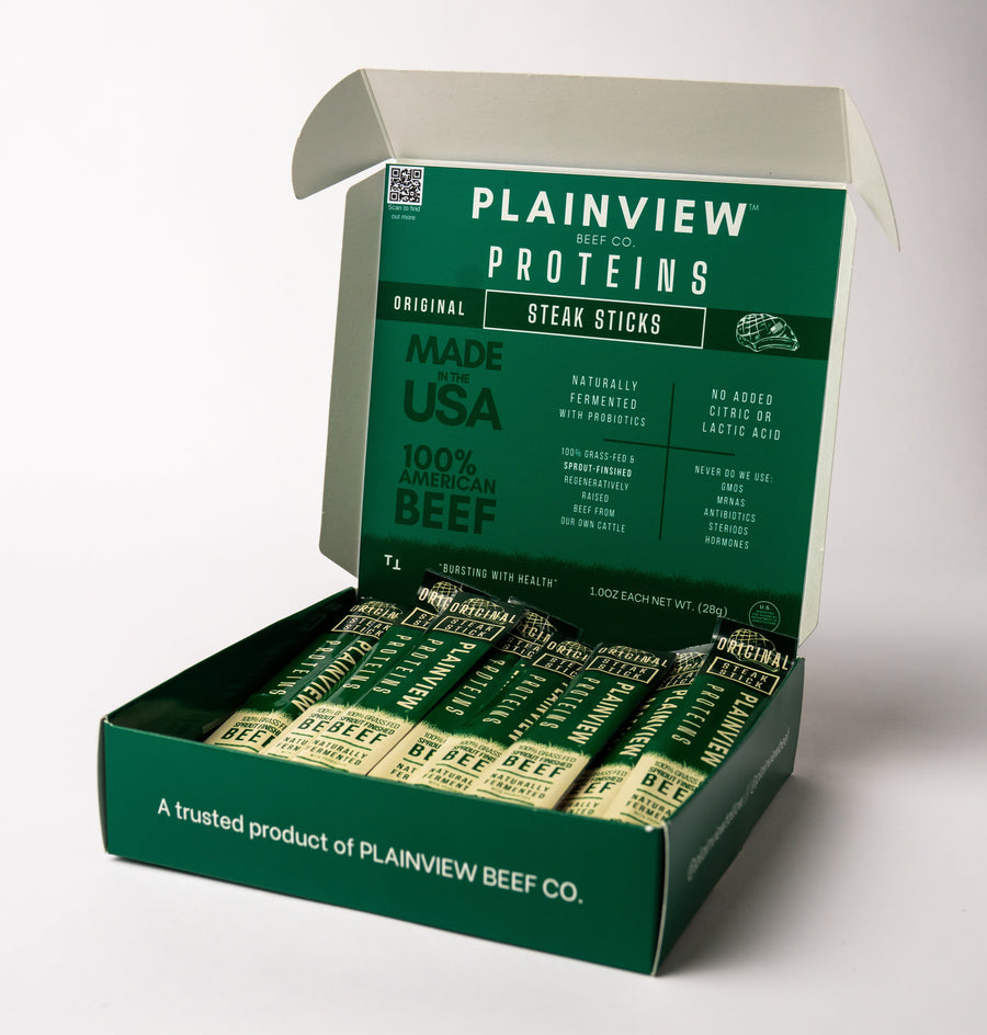 Product photograph for Fermented Grass-Fed Beef Snack Sticks