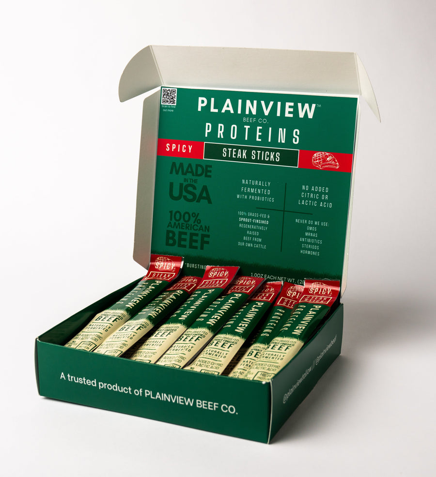 Product photograph for Fermented Grass-Fed Beef Snack Sticks