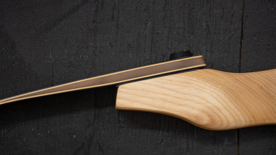 Bob Garner USA-Made Takedown Recurve Bow — limb and riser side view