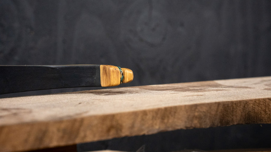 Bob Garner Recurve Replacement Limbs — Bob Garner limb on workbench