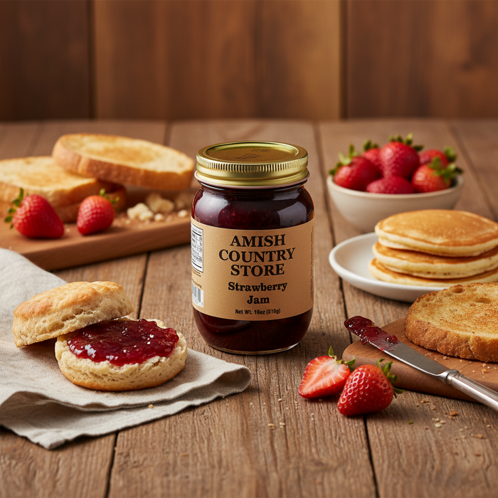 Old-Fashioned Strawberry Jam (18oz) – listing photo 1