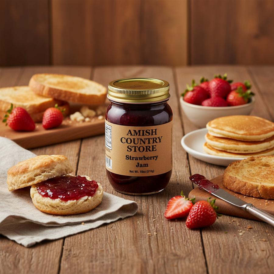 Old-Fashioned Strawberry Jam (18oz) – listing photo 1