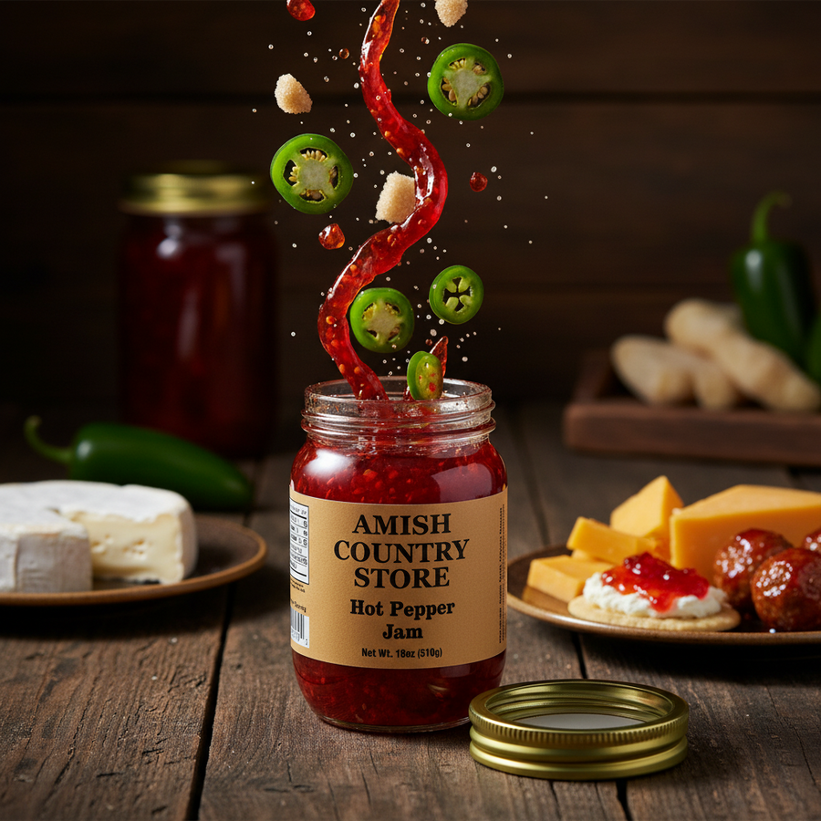 Hot Pepper Jam | Sweet Heat Jalapeño Spread | 18 oz – listing photo 1