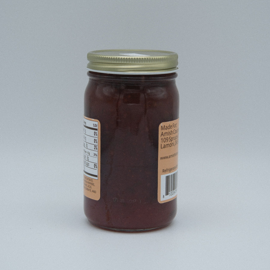 Strawberry Jalapeño Jam – No Sugar Added package contents and rear view