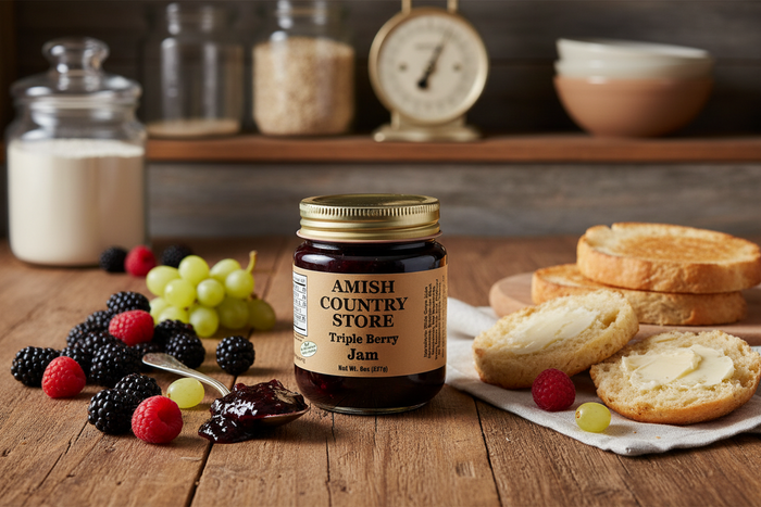 Triple Berry Jam | No Sugar Added Berry Spread | 8 oz – product image 1