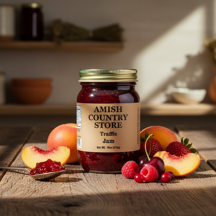 Traffic Jam – Old-Fashioned Mixed Fruit Jam (18 oz) – product listing image 1