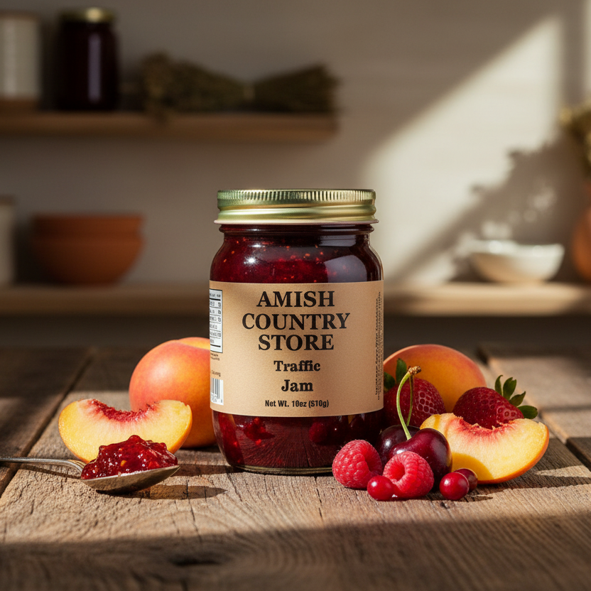 Traffic Jam – Old-Fashioned Mixed Fruit Jam (18 oz) – product listing image 1