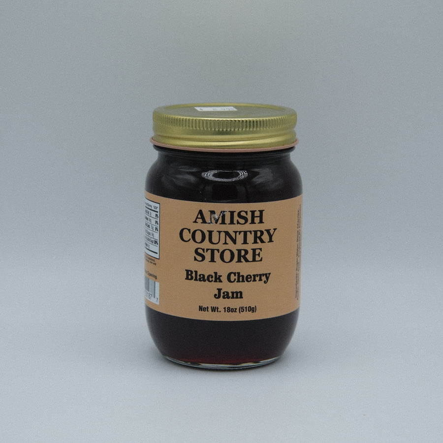 Black Cherry Jam front package label