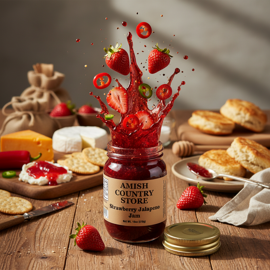 Strawberry Jalapeno Jam 18oz – product catalog photo 1