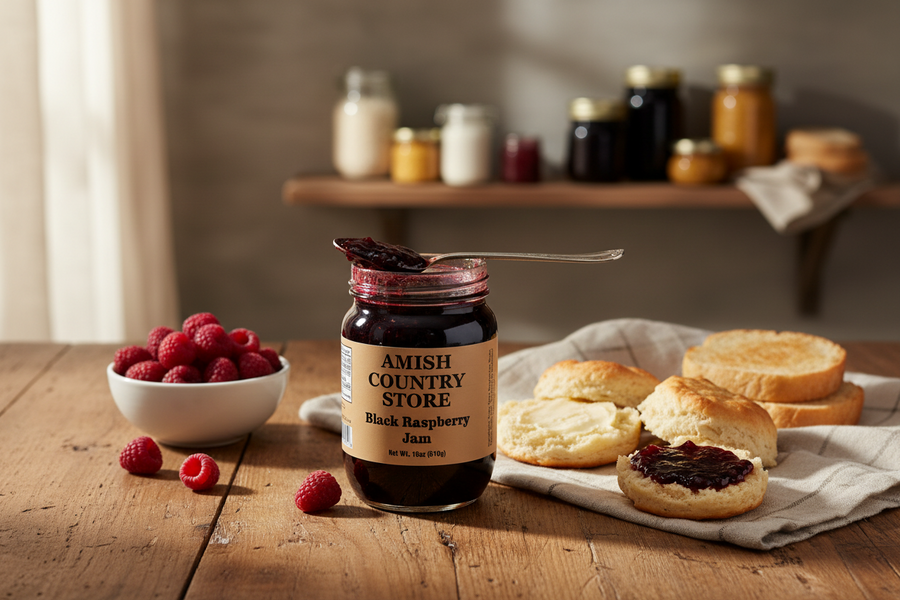 Black Raspberry Jam | Rich Old-Fashioned Berry Spread | 18 oz – product listing image 1