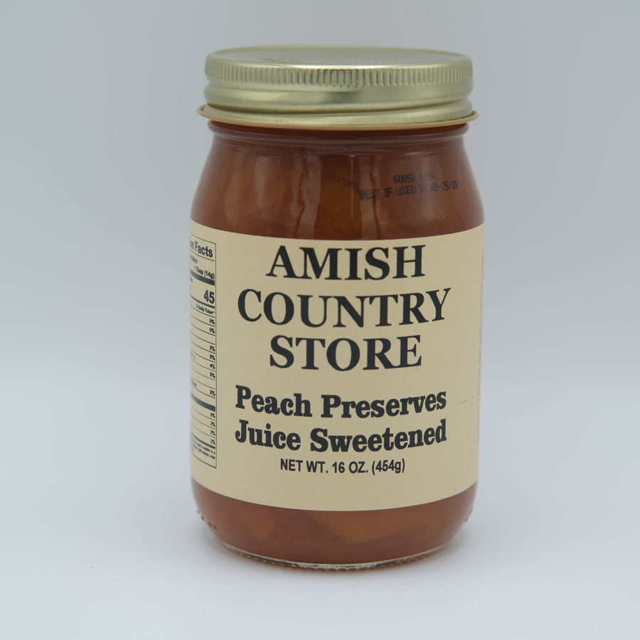 Peach Preserves | Juice-Sweetened Peach Spread | 16 oz – product image 2