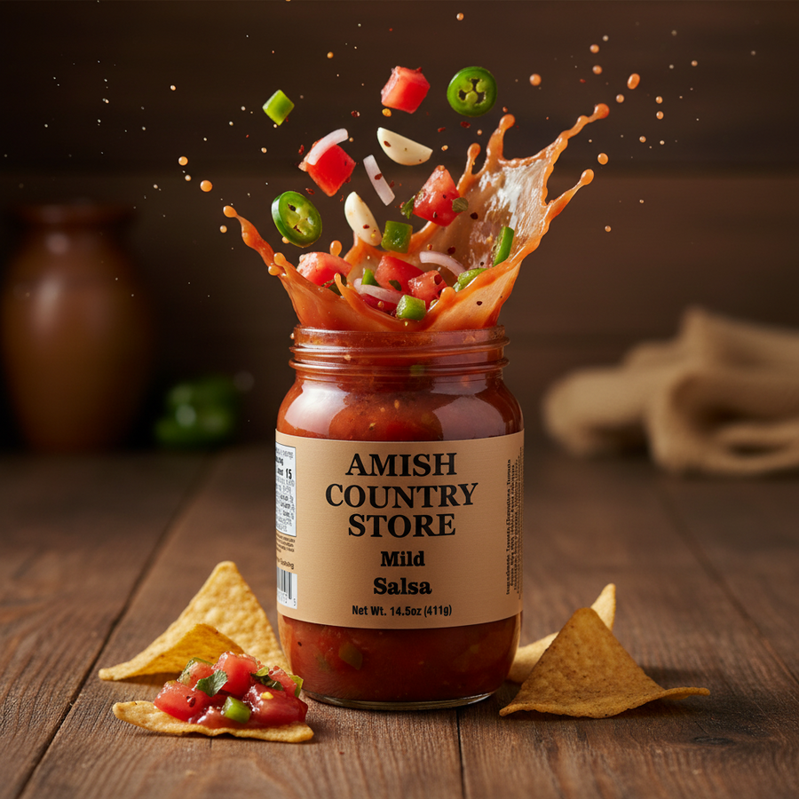 Mild Salsa | Small-Batch Amish-Style Salsa | 14.5 oz — product listing photo 1
