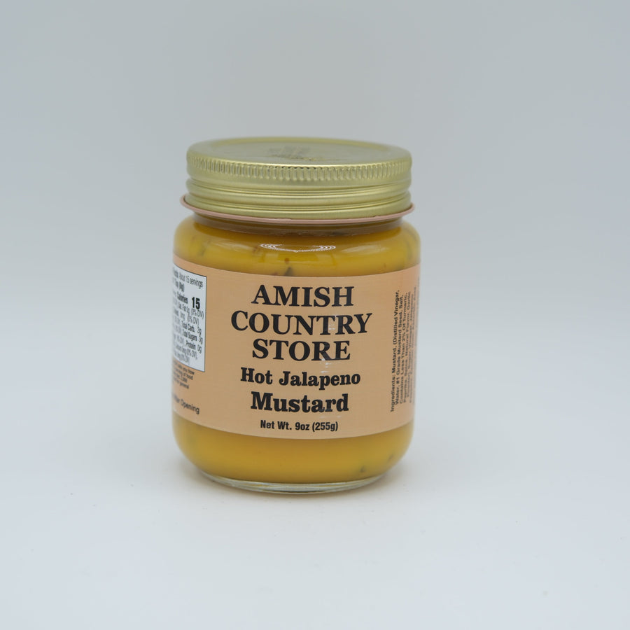 Hot Jalapeño Mustard front package label