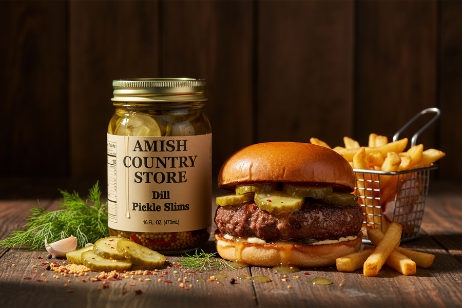 Dill Pickle Slims | Sour & Spicy Burger Pickles | 16 oz – product image 1
