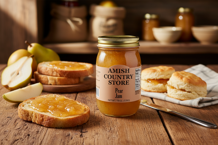 Pear Jam | Light Old-Fashioned Fruit Spread | 19 oz – product listing image 1