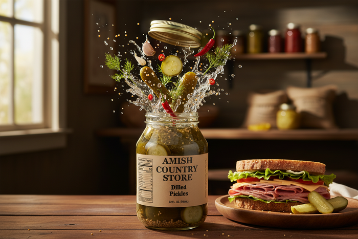 Dilled Pickles | Old-Fashioned Garlic Dill Spears | 32 oz – product image 1