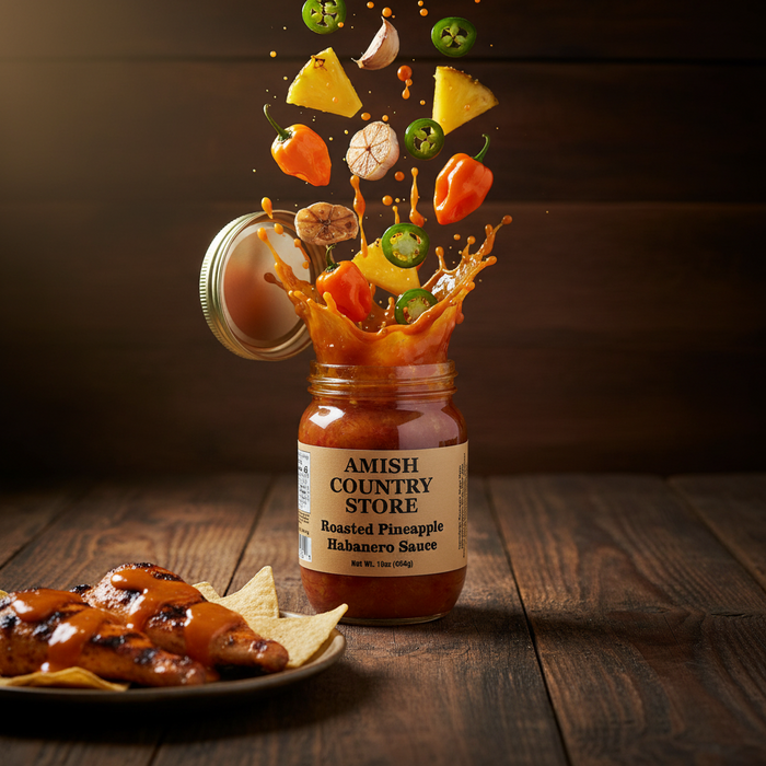 Roasted Pineapple Habanero Sauce | Sweet Heat Glaze & Dip | 16 oz – listing photo 1
