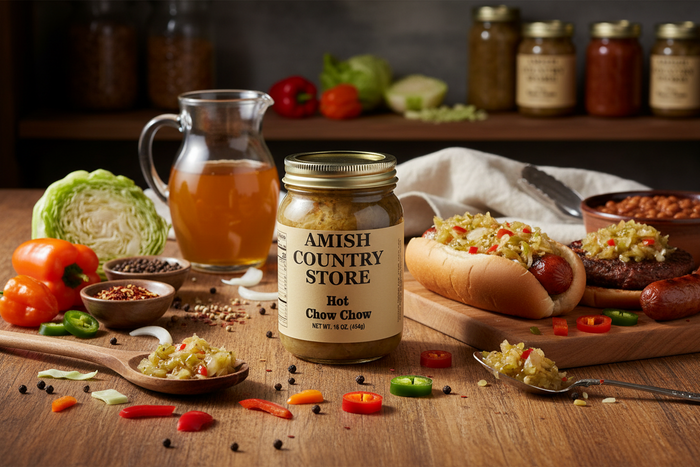 Hot Chow Chow | Southern-Style Relish with a Kick | 16 oz – product catalog photo 1