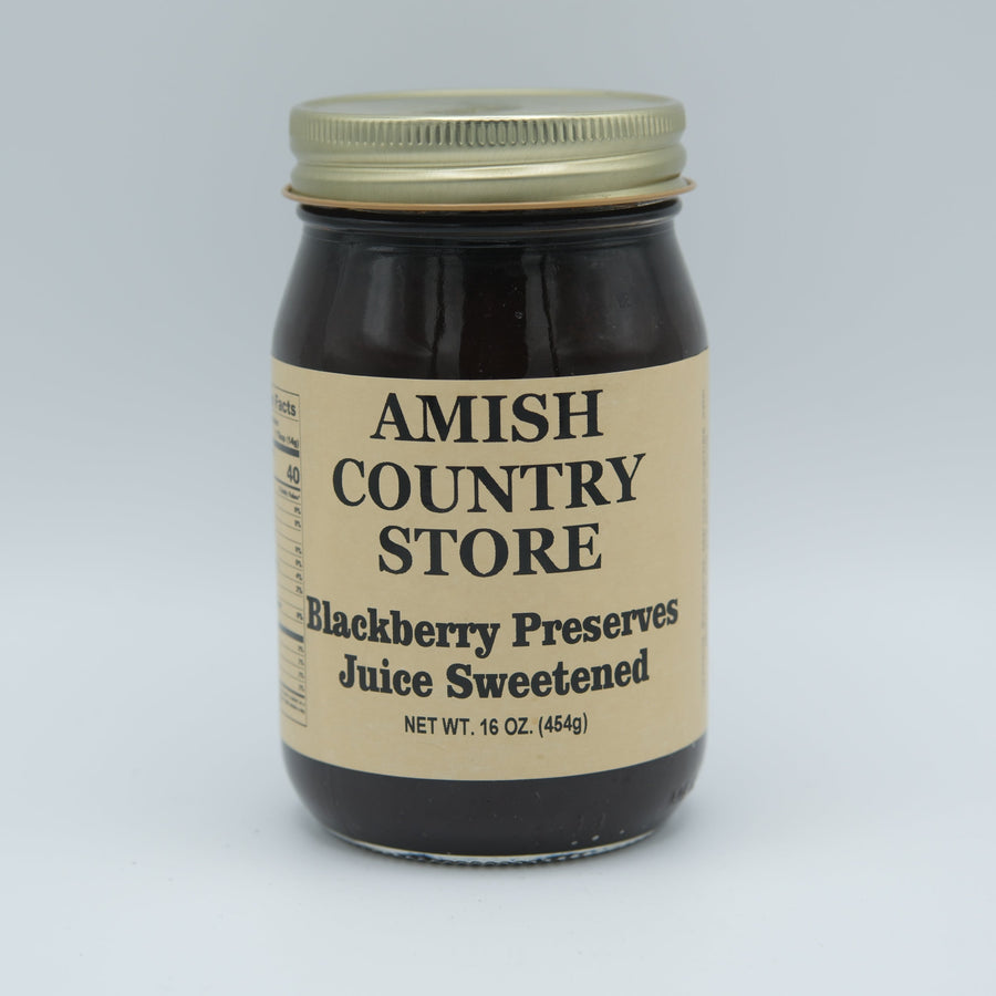 Juice-Sweetened Blackberry Preserves front package label