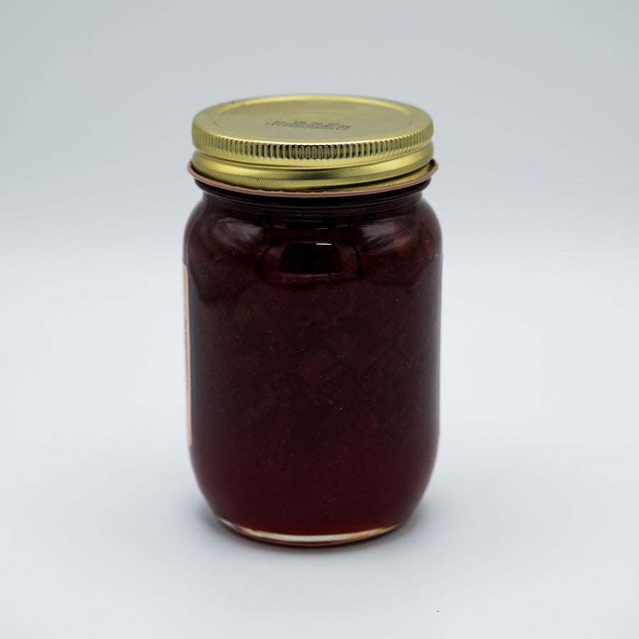 Strawberry Rhubarb Jam package contents and rear view