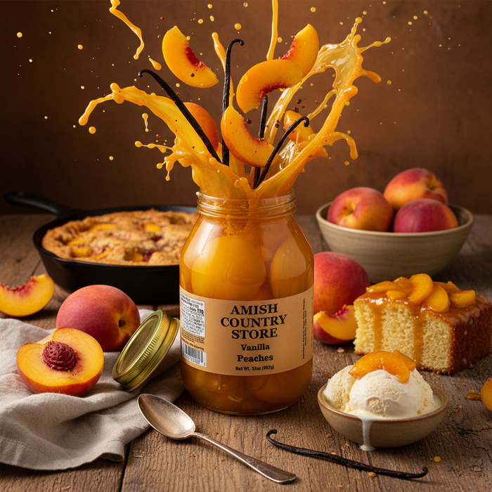 Old-Fashioned Vanilla Bean Peaches | 32 oz – product image 1