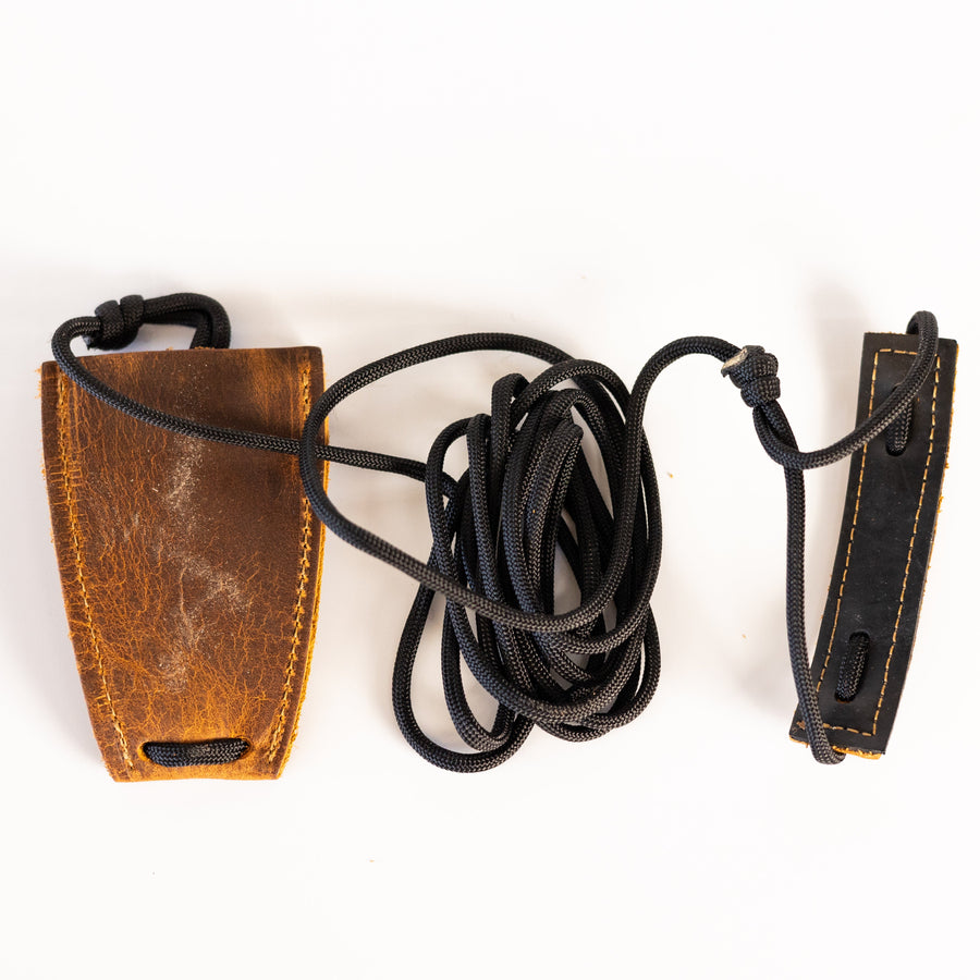 Leather Bow Stringer for Recurve Bows & Longbows — bow stringer and coiled cord