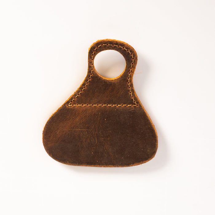 YES Tab 3-Under Archery Finger Tab — leather tab with round finger loop