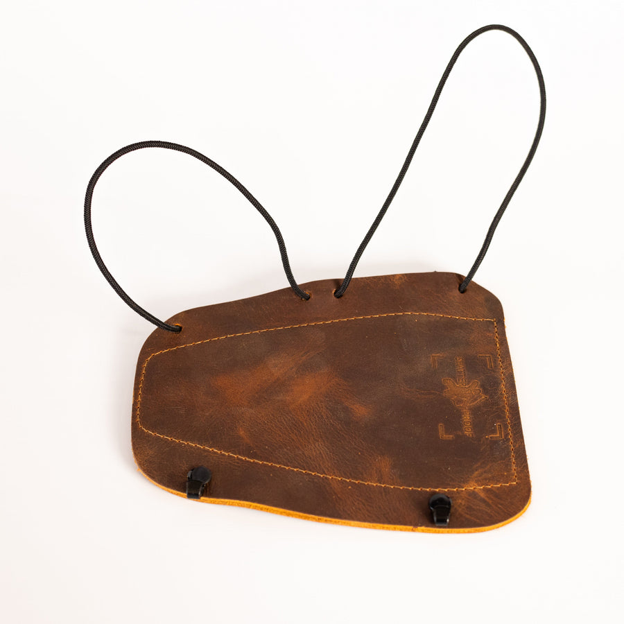 Ultimate Leather Archery Armguard — leather guard and adjustment loops