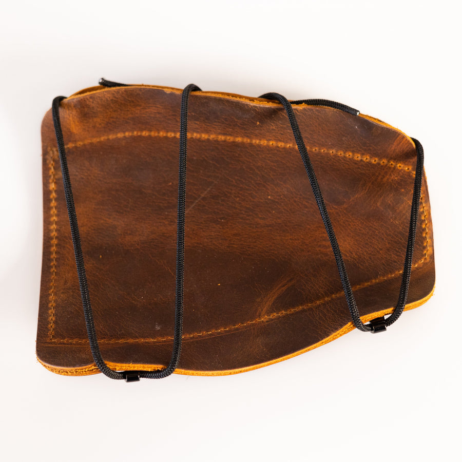 Ultimate Leather Archery Armguard — reverse view of Ultimate armguard