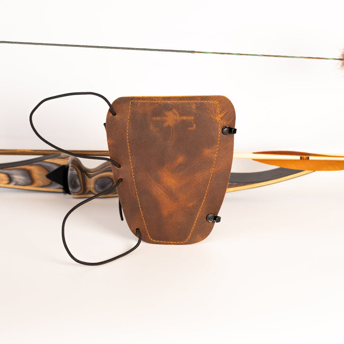 Ultimate Leather Archery Armguard — Ultimate armguard with adjustable cords