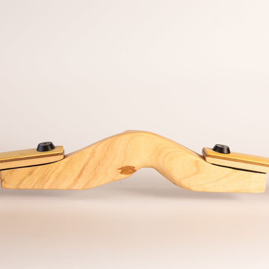 DIY Wood Takedown Bow Kit — completed wood bow as build example