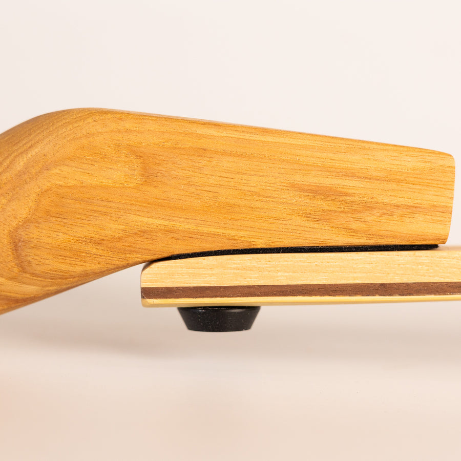 DIY Wood Takedown Bow Kit — side view of takedown bow joint