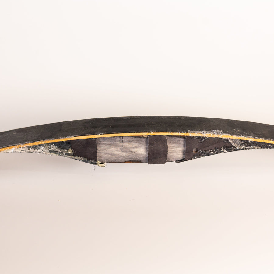 Bare BONES Fiberglass Bow-Building Kit — bow blank laid horizontally