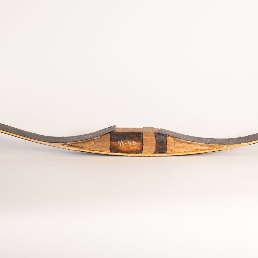 Bare BONES Fiberglass Bow-Building Kit — handle and shelf-reference detail