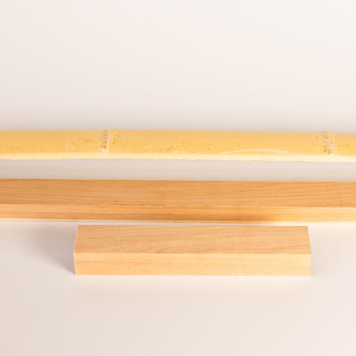 Hickory Bow-Making Stave — hickory blanks laid horizontally