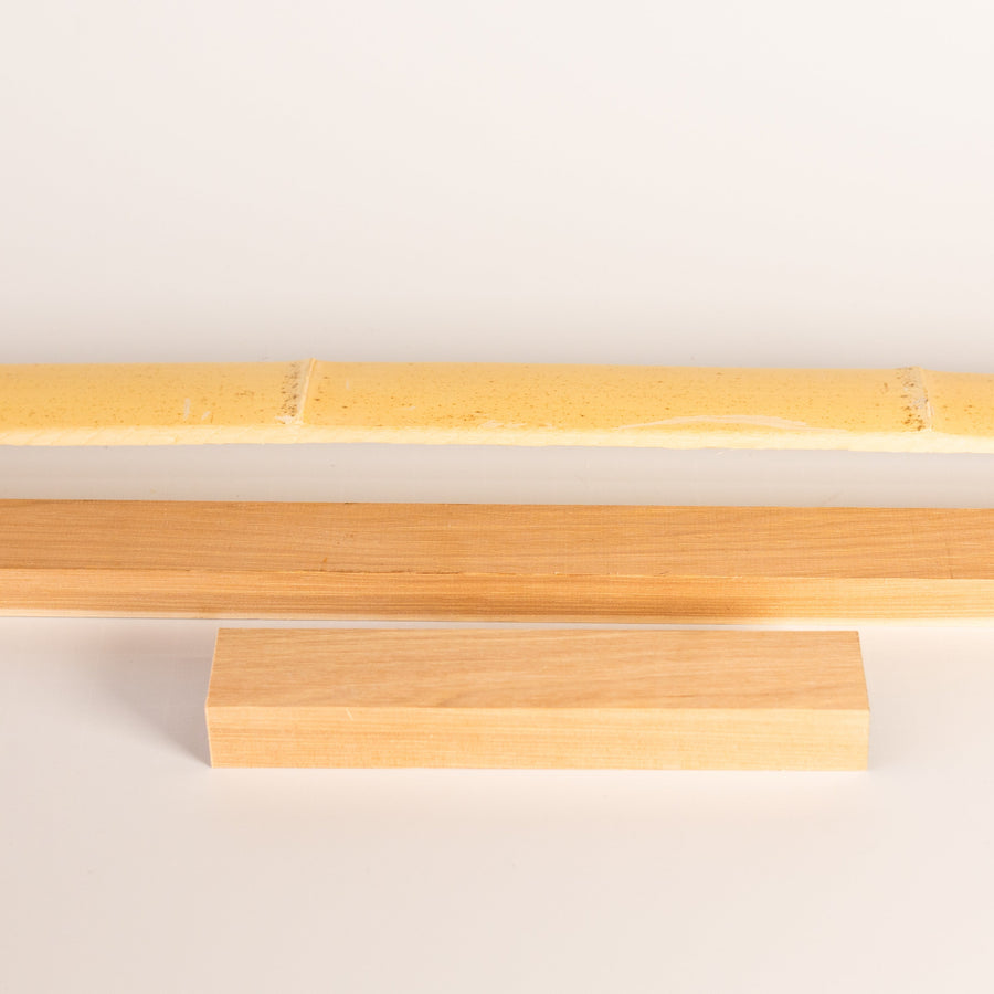 Hickory Bow-Making Stave — hickory blanks laid horizontally